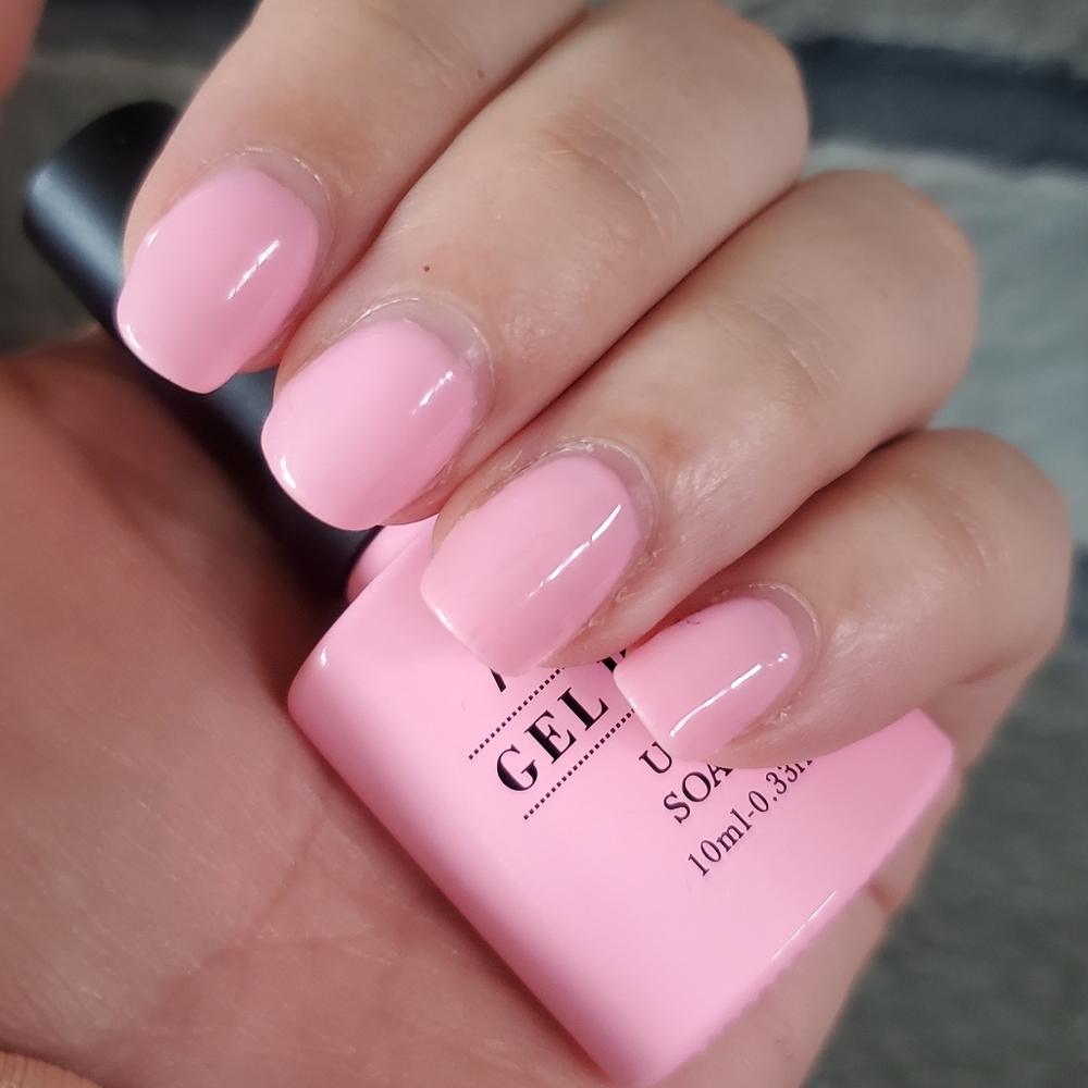 Aimeili 121 pink gel nails